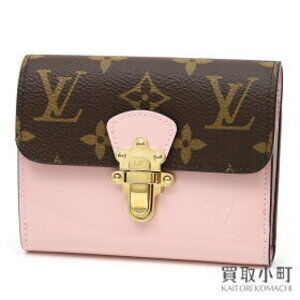 Louis Vuitton Wallet Cherrywood Calfskin Rose Pink Ballerine LV Vernis